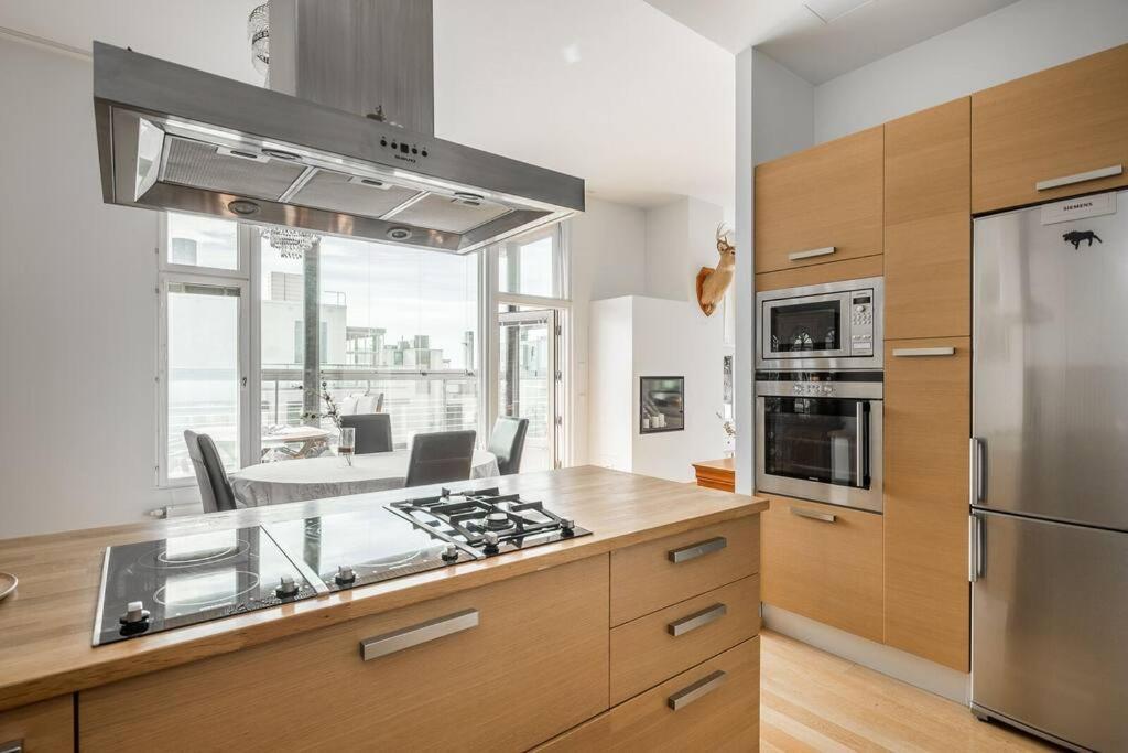 Spacious Home With Four Terrace, Sauna, Sea View Helsínquia Exterior foto